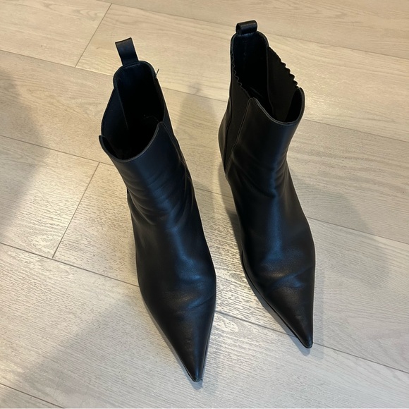 Anine Bing Sky Leather Ankle Boots Black Size EU40 - Picture 5 of 12